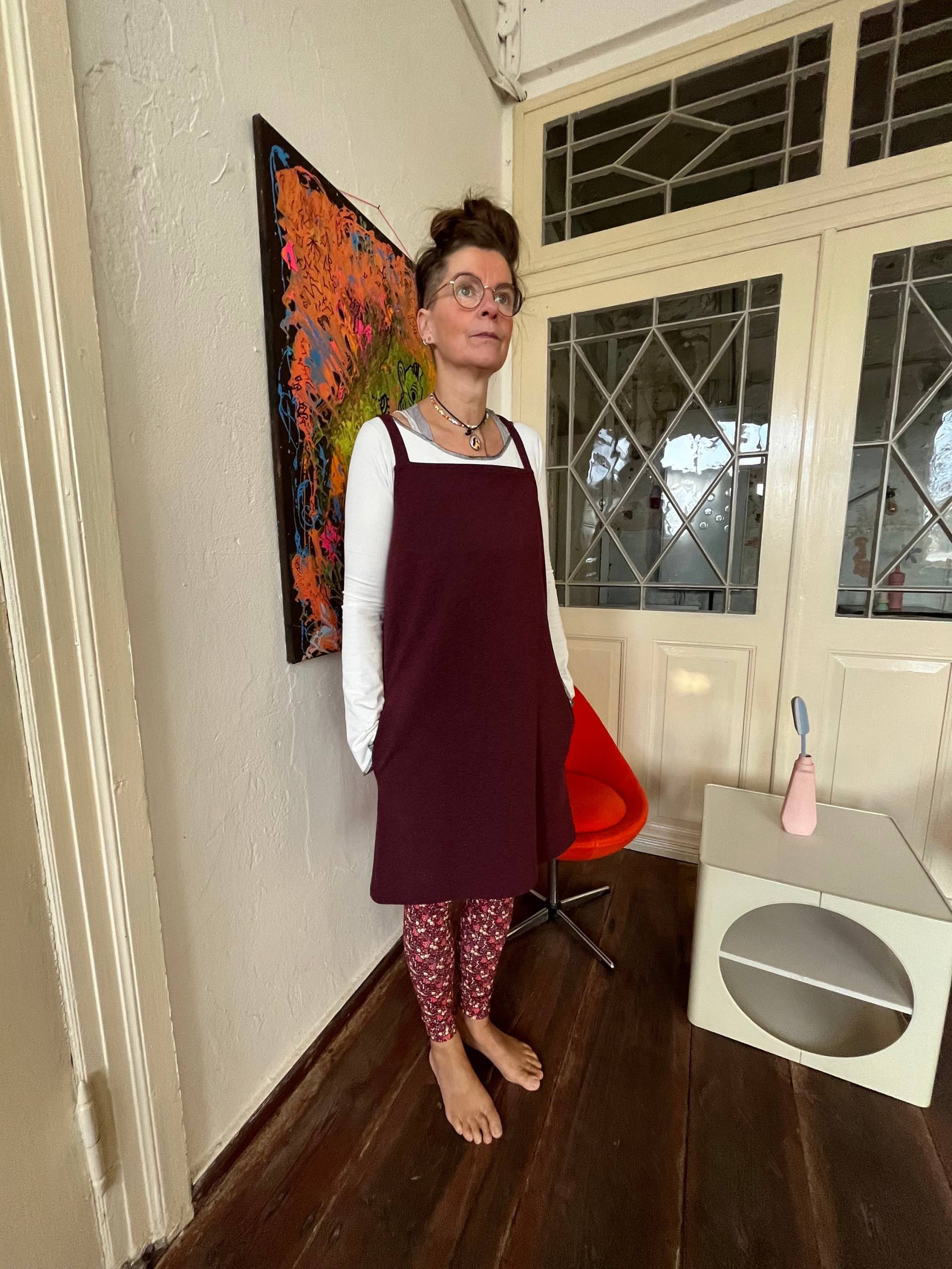 Froeken Frida Sweaty Träger Kleid, Weinrot von FroekenFrida