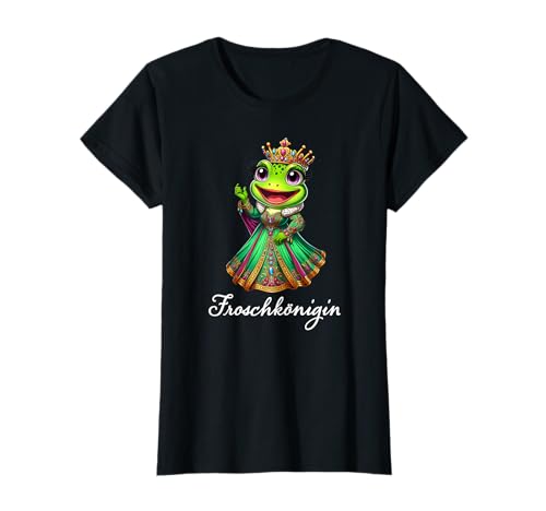 Froschkönigin | Karneval Mädchen Prinzessin Frosch Koenigin T-Shirt von Frösche Designer Designs