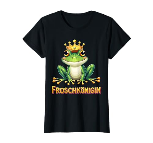 Froschkönigin | Karneval Mädchen Prinzessin Frosch Koenigin T-Shirt von Frösche Designer Designs