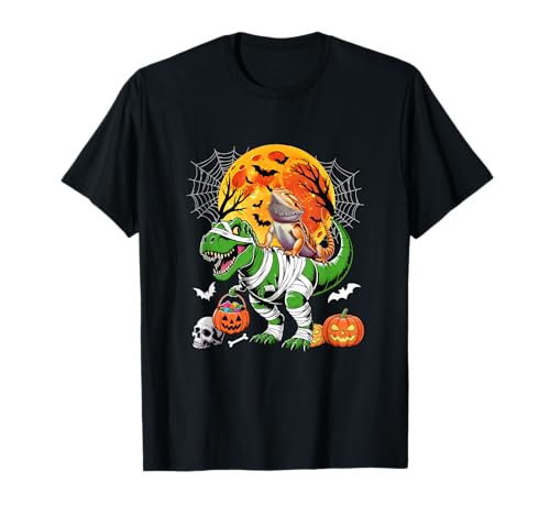 Bearded Dragon Riding T-Rex Cosplay Mummy Halloween Kids T-Shirt Bearded Dragon Riding T-Rex Cosplay Mummy Halloween Kids T-Shirt von Frog Christmas Costume