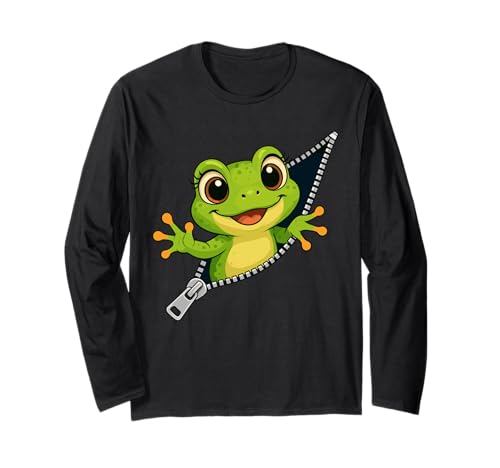 Froschkostüm, Jungen & Mädchen | Süßer Frosch Langarmshirt von Frog Graphics, Designs & Outfits for Kids