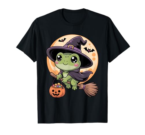 Frosch Hexenhut Kürbis Halloween Kostüm Herren Damen Kinder T-Shirt Frosch Hexenhut Kürbis Halloween Kostüm Herren Damen Kinder T-Shirt von Frog Lover Halloween Party Wear