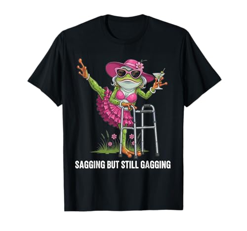 Retro Sagging But Still Gagging Funny Frosch Meme Humor Herren T-Shirt Retro Sagging But Still Gagging Funny Frosch Meme Humor Herren T-Shirt von Frog Meme Humor Quote Joke Vintage Men Women