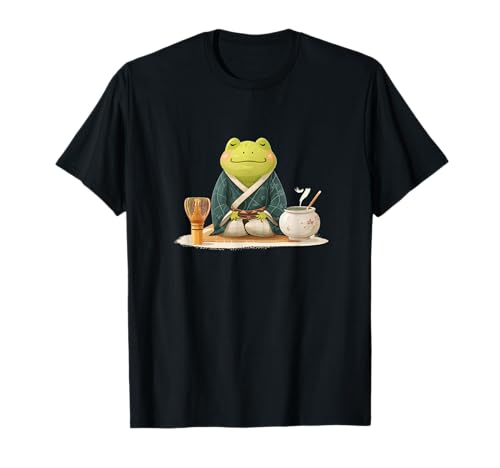 Lächelnder Frosch in Teezeremonie Kostüm für Erwachsene und Kinder T-Shirt Lächelnder Frosch in Teezeremonie Kostüm für Erwachsene und Kinder T-Shirt von Frog Tea Outfit