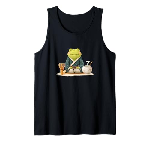 Lächelnder Frosch in Teezeremonie Kostüm für Erwachsene und Kinder Tank Top Lächelnder Frosch in Teezeremonie Kostüm für Erwachsene und Kinder Tank Top von Frog Tea Outfit