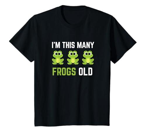 Kinder Ich bin so viele Frösche alt, 3. Geburtstag, 3 Jahre alt, Bday T-Shirt Kinder Ich bin so viele Frösche alt, 3. Geburtstag, 3 Jahre alt, Bday T-Shirt von Frog lover Birthday Gifts Toddler