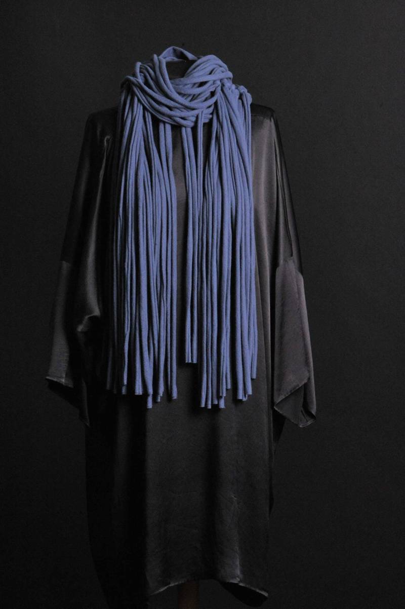 Blauer Fransen Schal, Blauer Schal Chunky Halsketten Mode Grauer Oversize Geschenk Für Sie Blauer Fransen Schal, Blauer Schal Chunky Halsketten Mode Grauer Oversize Geschenk Für Sie von Frogaspect