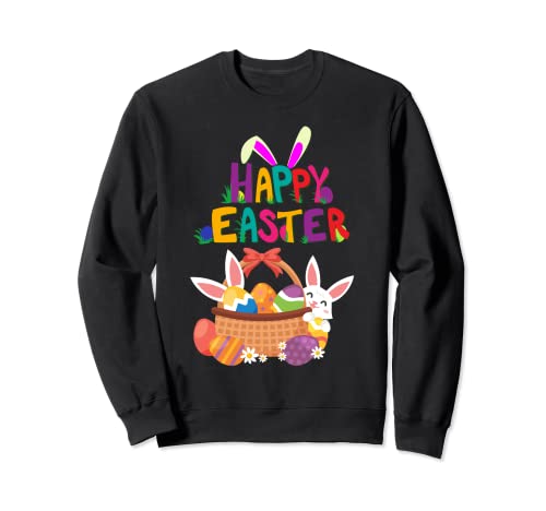 Happy Easter - Frohe Ostern für Damen und Herren - Oster Sweatshirt von Frohe Ostern Geschenke für Damen und Herren