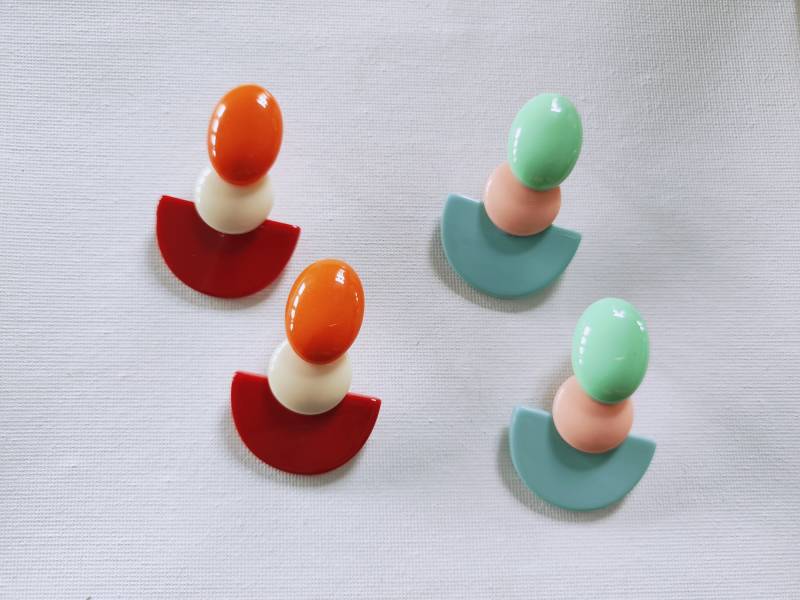 Ohrstecker Formen Retrostyle Ohrstecker Formen Retrostyle von FroileinClaire