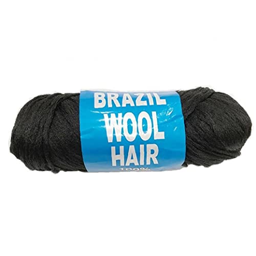 70g / Ball Flicht Haar-verlängerungen Brasilianische Wolle Haargarn Für Flicht African Perücke Braid Haar-dekoration von Froiny