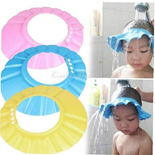 Froiny 1 Stücke Hohe Qualität Baby Kind Kind Shampoo Bad Dusche Wash Hair Shield Hut Kappe, 30*26.5*0.03cm, Blau von Froiny