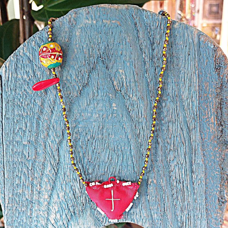 Boho Talisman Halskette Handgemachter Spiritueller Amulett Anhänger Boho Talisman Halskette Handgemachter Spiritueller Amulett Anhänger von FrolicStones