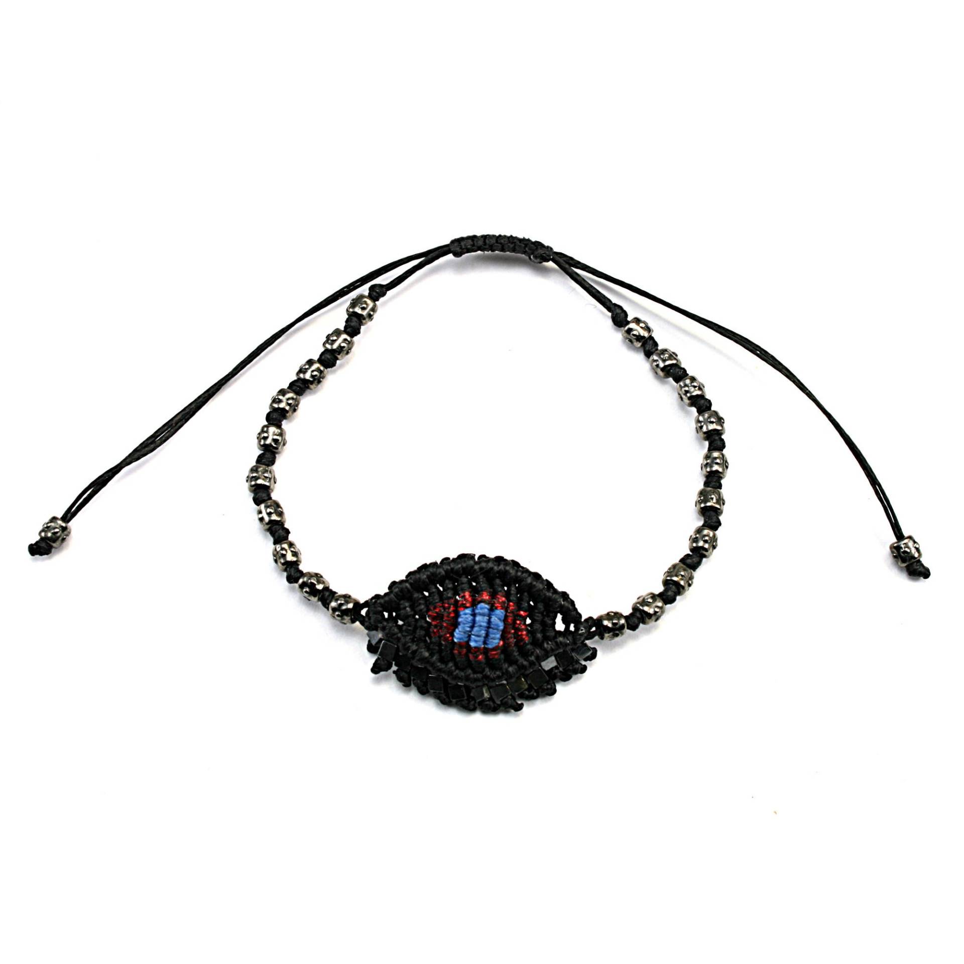Evil Eye Armband Gehäkelt Makramee Boho Schmuck Mit Hämatit Evil Eye Armband Gehäkelt Makramee Boho Schmuck Mit Hämatit von FrolicStones