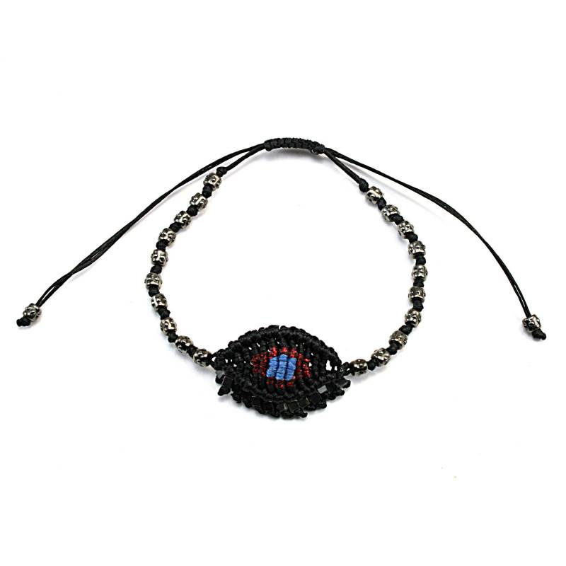 Evil Eye Armband Gehäkelt Makramee Boho Schmuck Mit Hämatit Evil Eye Armband Gehäkelt Makramee Boho Schmuck Mit Hämatit von FrolicStones