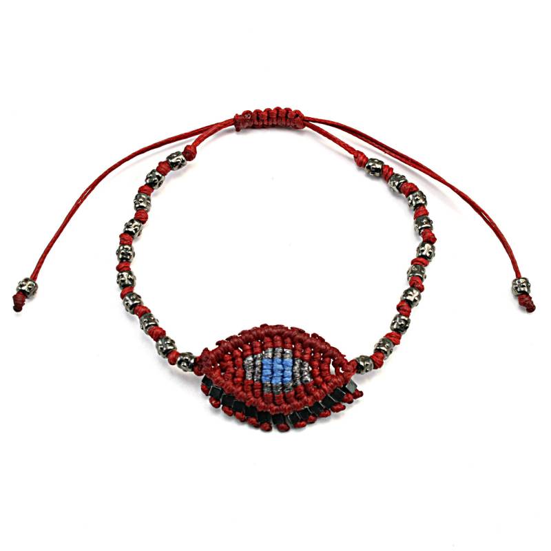 Häkelarmband Evil Eye Makramee Boho Schmuck, Verstellbar Häkelarmband Evil Eye Makramee Boho Schmuck, Verstellbar von FrolicStones