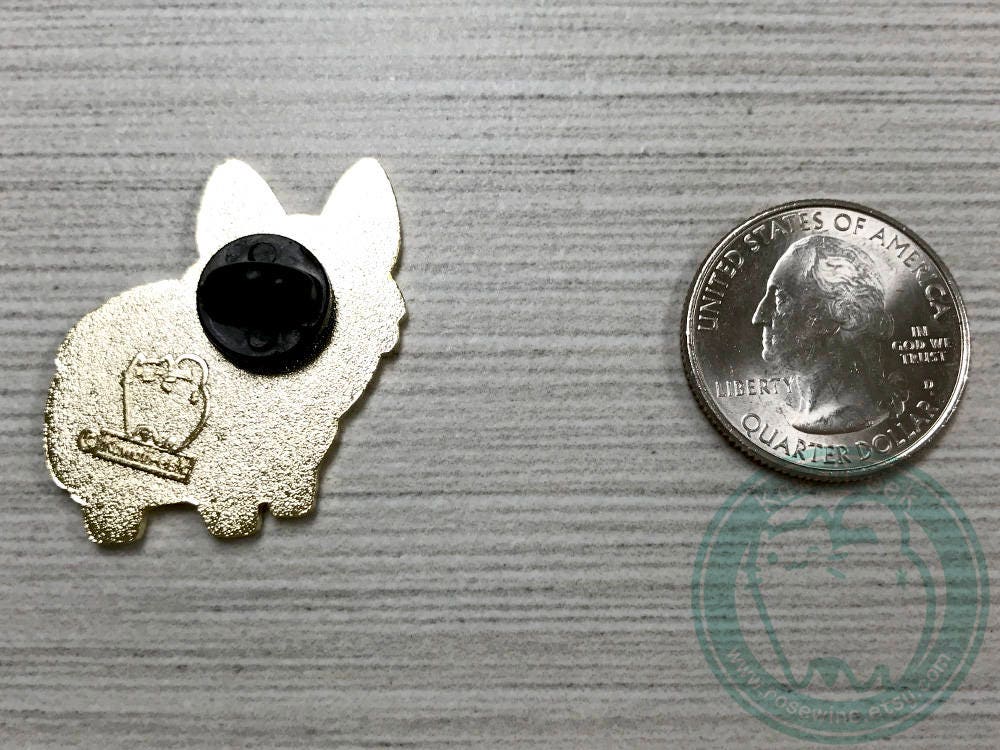 Corgis Hintern Hard Emaille Pin von FromCaliko