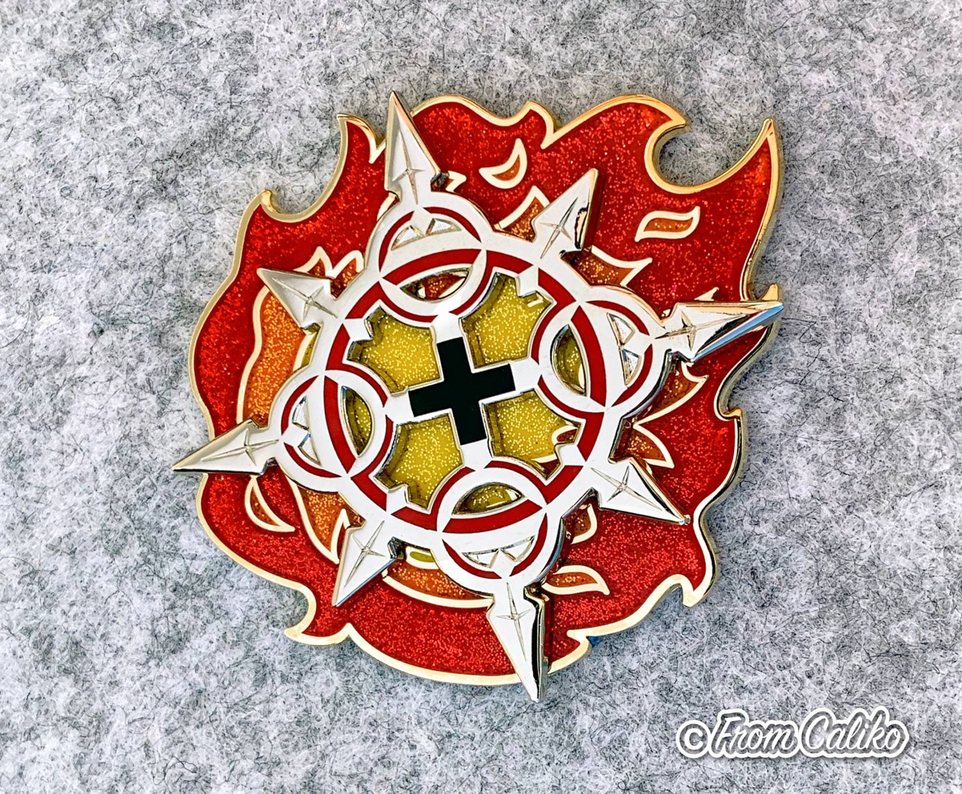 Kingdom Hearts Pin - Spinning Axel Chakram Emaille Spinner von FromCaliko