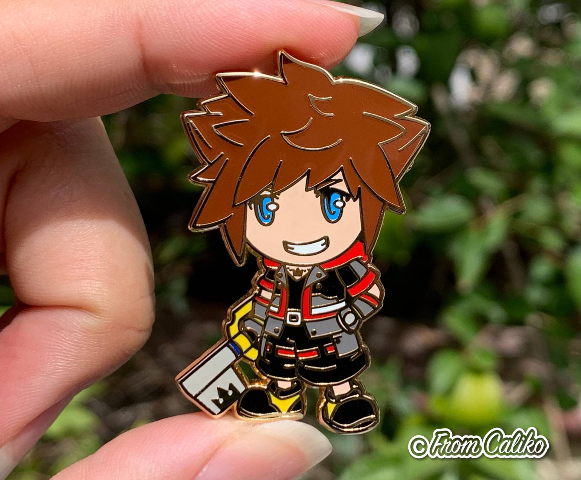 Kingdom Hearts Sora Riku Kairi Papopu Destiny Trio Emaille Pin Kh Kh3 von FromCaliko