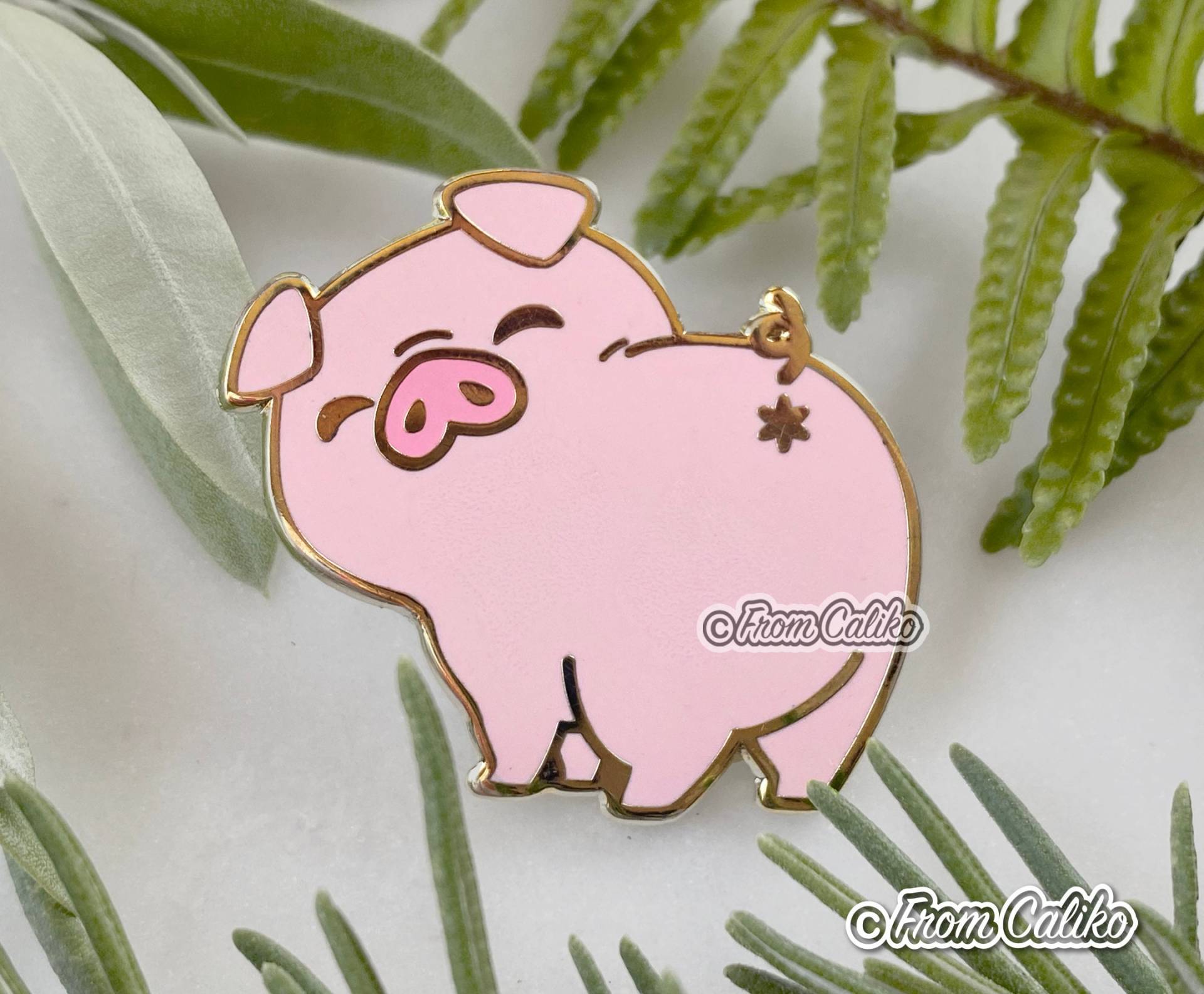Schwein Hintern Hard Enamel Pin von FromCaliko