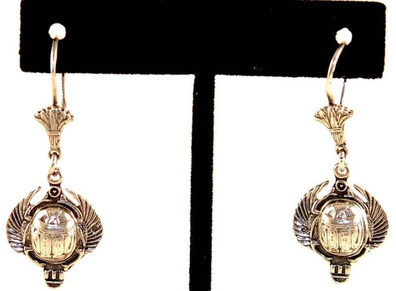 Skarabäusflügel Mit Lotusohrring 925 Gestempelt Sterlingsilber Handgemacht in Unserer Alten Werkstatt Khan El Khalili Altem Kairo Vom Skarabäusflügel Mit Lotusohrring 925 Gestempelt Sterlingsilber Handgemacht in Unserer Alten Werkstatt Khan El Khalili Altem Kairo Vom von FromEgyptwithLove11