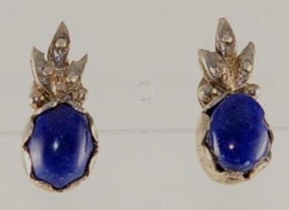 Wunderbarer Blauer Lapis - 925Er Sterlingsilberohrring Mit Stein, Handgefertigt in Der Werkstatt Aus Ägypten Liebe Im Alten Kairo von FromEgyptwithLove11