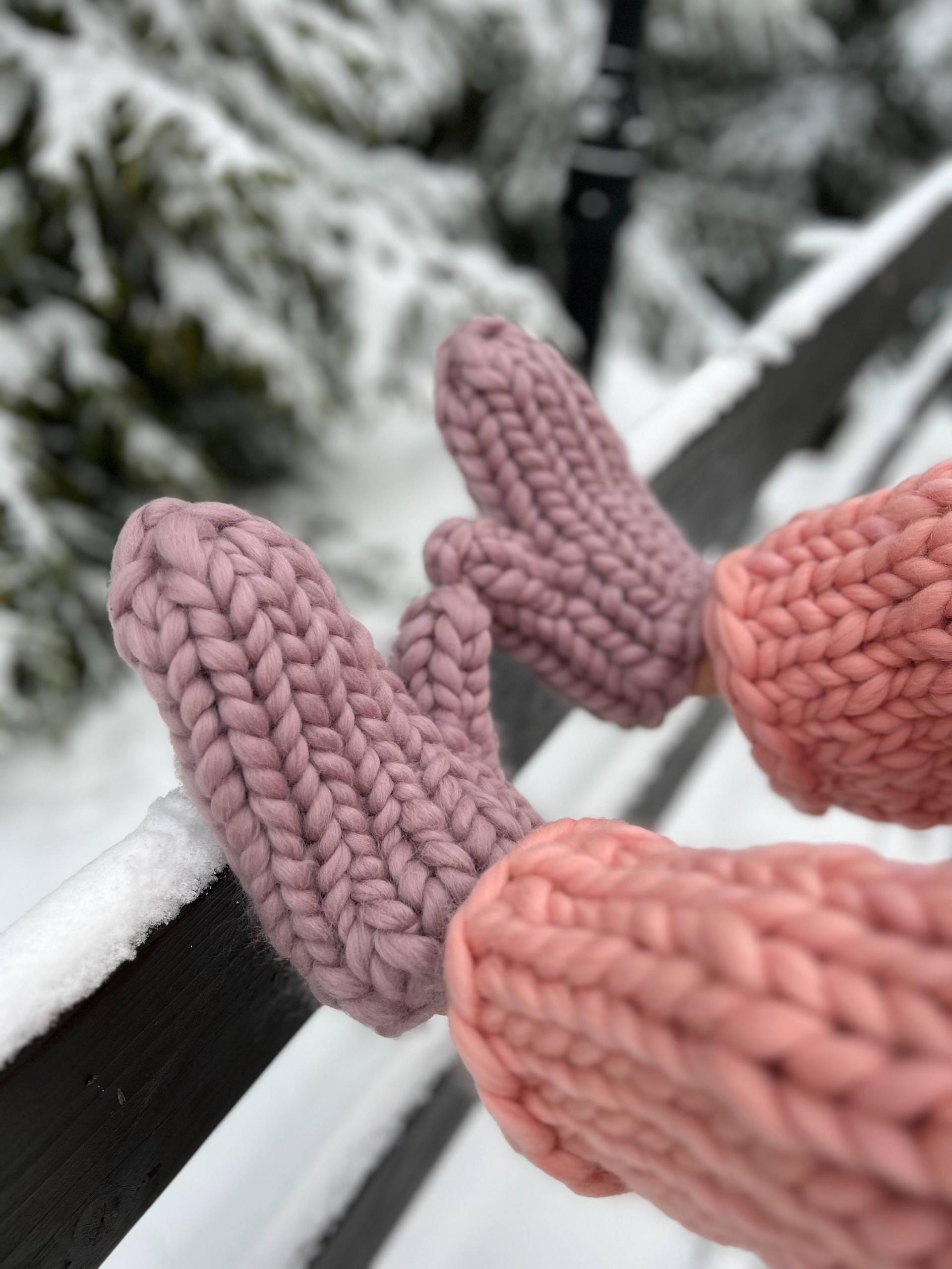 Winterhandschuhe, Wollfäustlinge, Handschuhe Für Frauen, Nach Maß, Warme Handschuhe, Gehäkelte Winter Geschenkset Sie von FromGranny2u