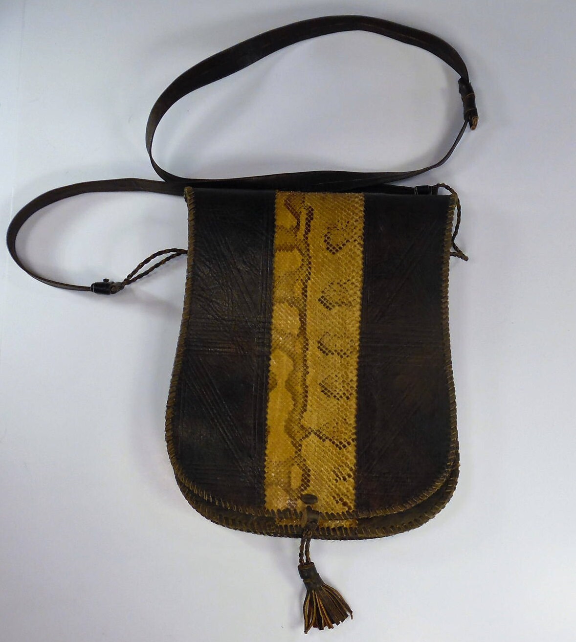 Echte Python & Ledertaschen, Vintage Handtasche Hält Große Handys Tabletten Und Vieles Mehr Echte Python & Ledertaschen, Vintage Handtasche Hält Große Handys Tabletten Und Vieles Mehr von FromTheCradleCrafts