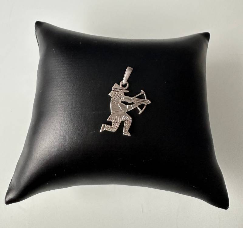 800 Silber Anhänger Bogenschütze - Jäger Schütze von FromyesterdaySchatze