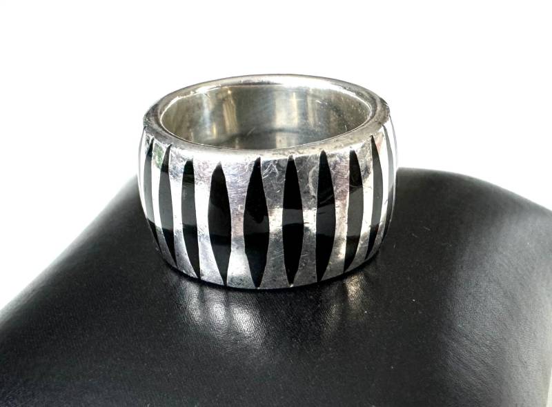 925 Silber Ring - Massiv Und Schwer, Zebra Design von FromyesterdaySchatze