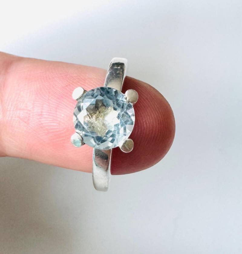 925 Silber Ring Mit Aquamarin Hochwertig von FromyesterdaySchatze