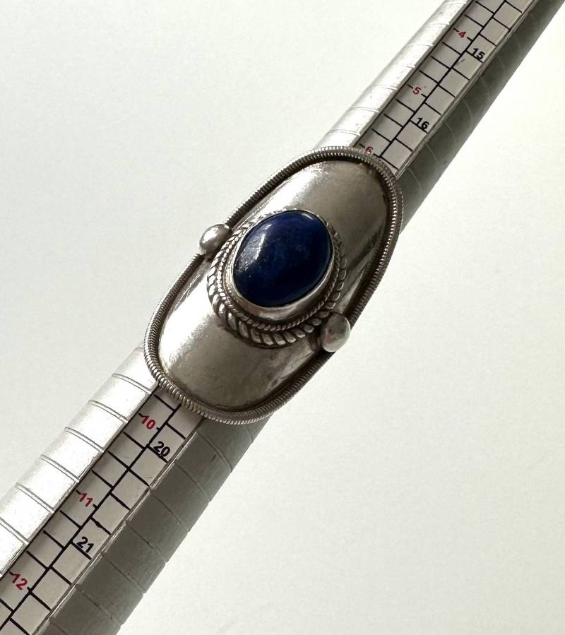 925 Silber Statement Ring Lapislazuli Silberschmuck Unikat von FromyesterdaySchatze