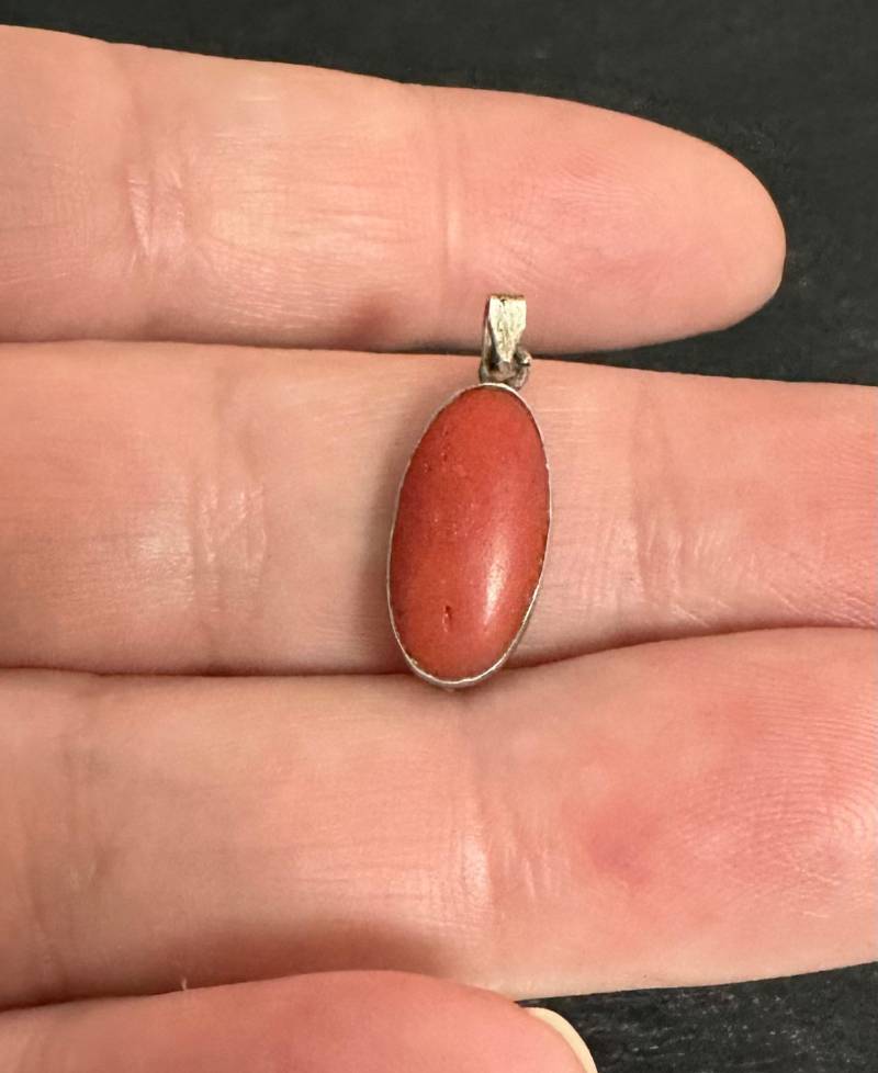 Antiker 800 Silber Anhänger Mit Karneol - Um 1900 von FromyesterdaySchatze