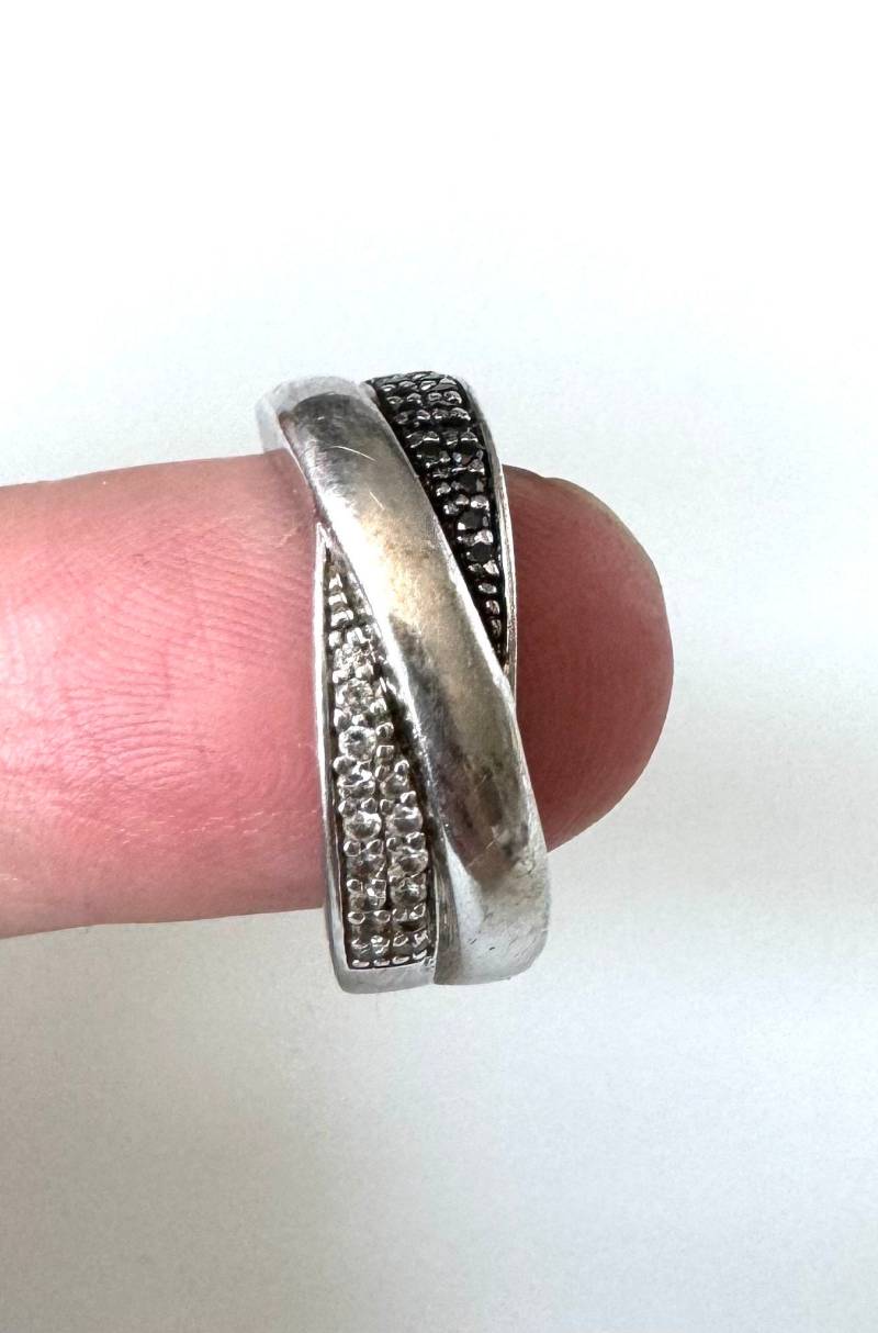 Eleganter 925 Silber Ring Im Doppelring Design von FromyesterdaySchatze