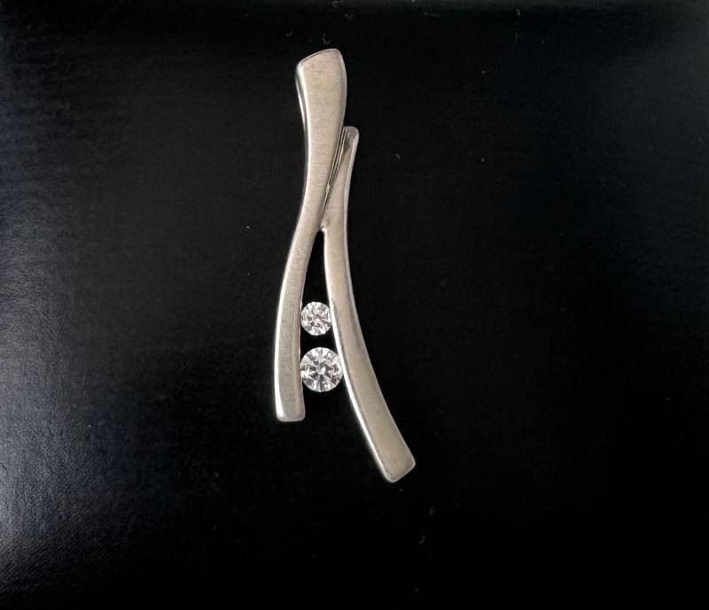 Exquisiter 925 Silber Anhänger Von Fossil Mit Gosheniten von FromyesterdaySchatze