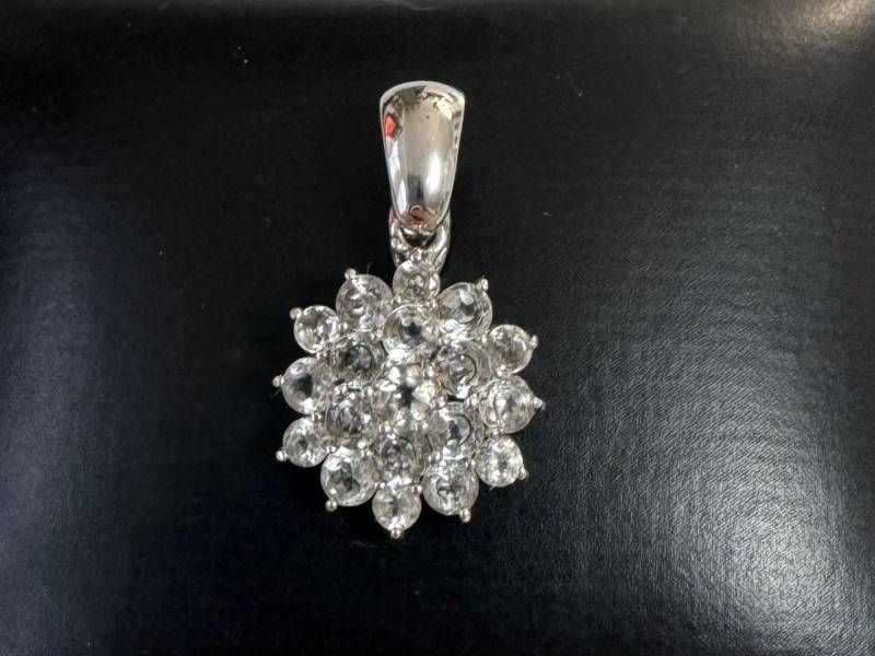 Exquisiter 925 Silber Anhänger Von Spg Mit Zirkonia von FromyesterdaySchatze