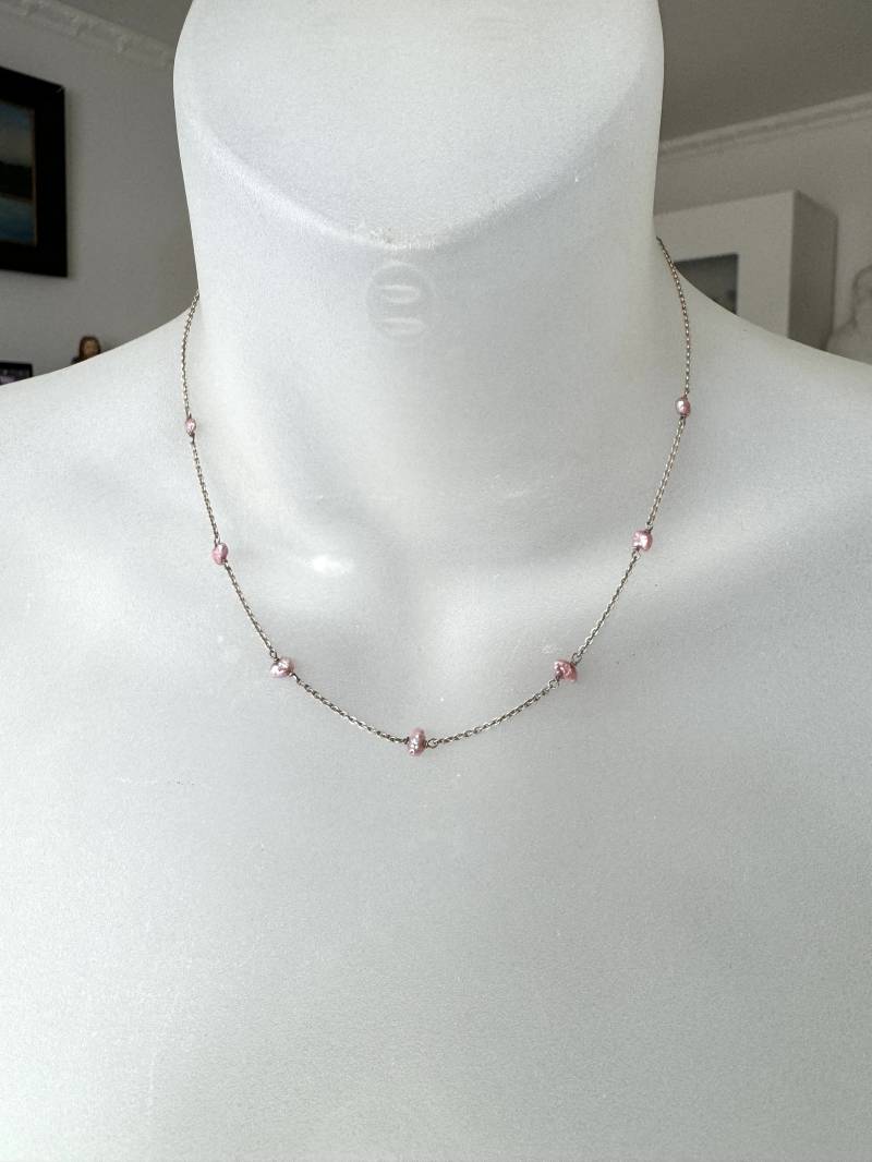 Fbm 925 Silber Kette Mit Süßwasserperlen - Friedrich Binder von FromyesterdaySchatze