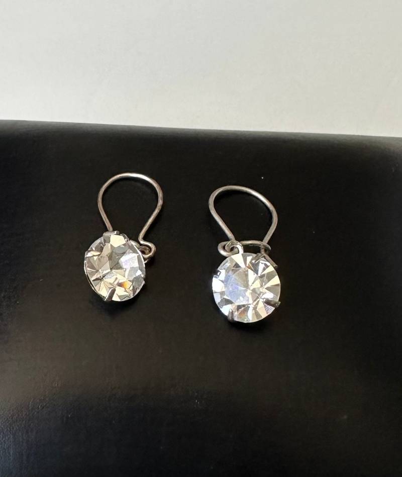 Funkelnde 835 Silber Ohrringe Mit Geschliffenen Steinen von FromyesterdaySchatze
