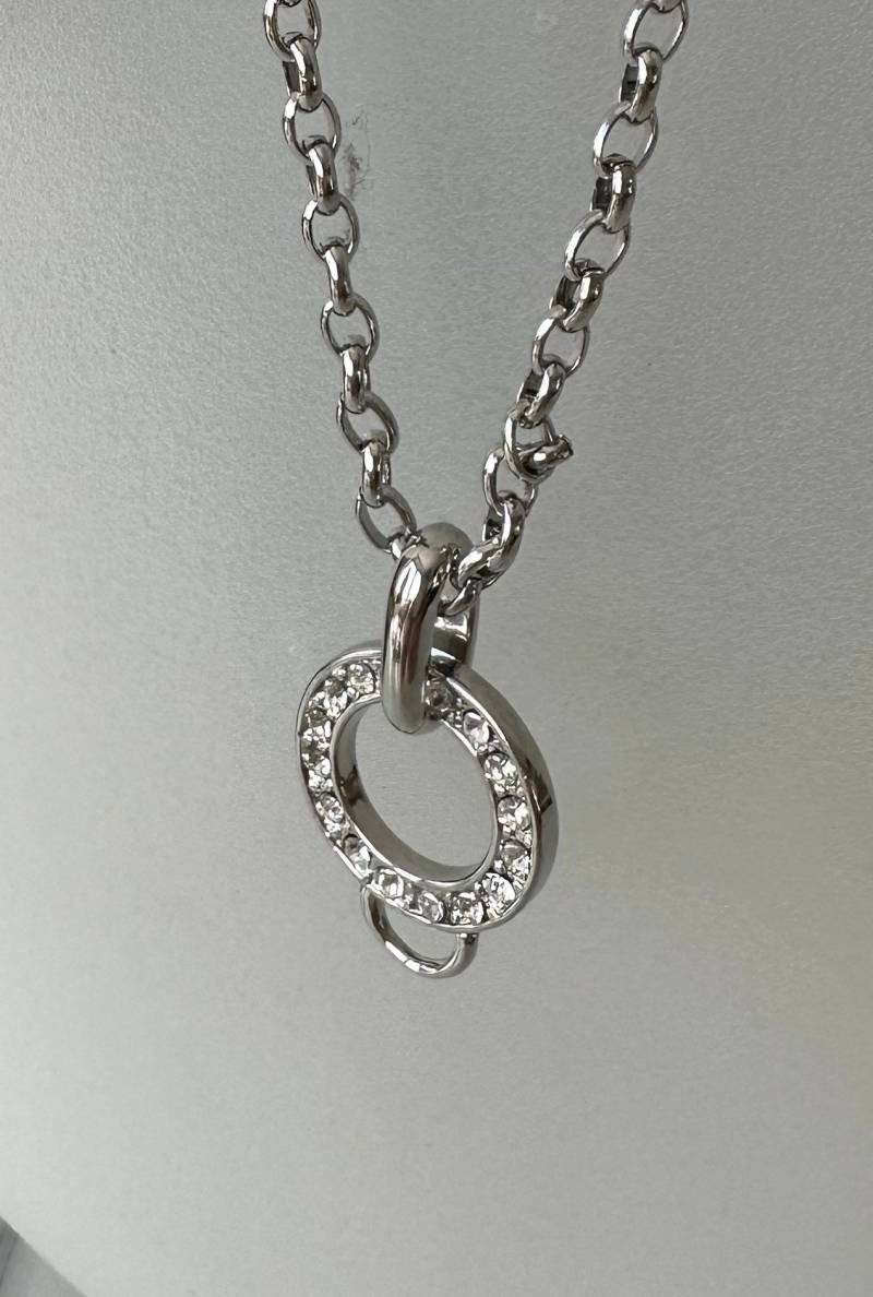 Hübsche Morella Halskette Mit Anhänger Modeschmuck Silber Farben von FromyesterdaySchatze