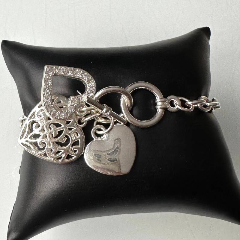 Modeschmuck Armband Mit 3 Herz Anhängern Ldadpr von FromyesterdaySchatze
