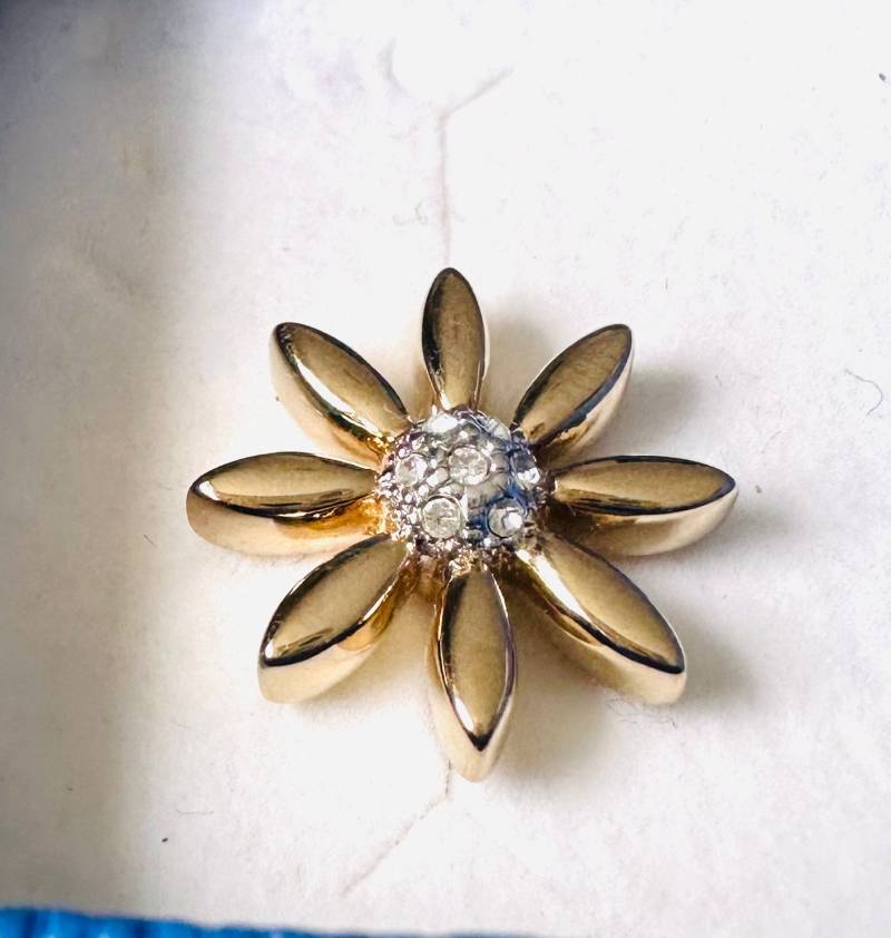Pierre Lang Anhänger Blume Gold Modeschmuck Pl von FromyesterdaySchatze