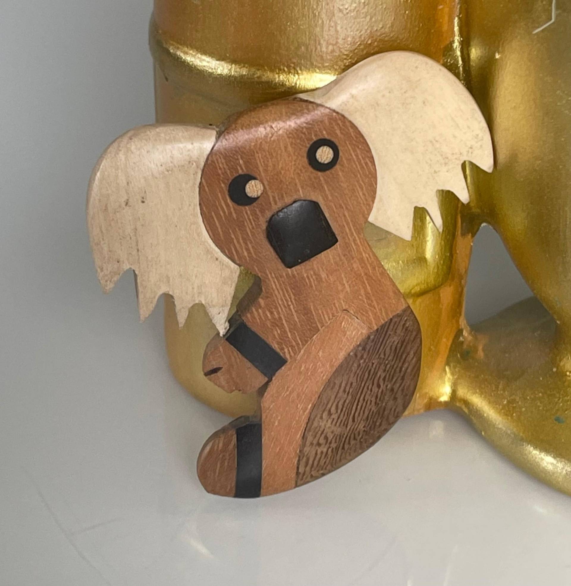 Seltene Holz Intarsien Brosche Panda Bär Vintage Seltene Holz Intarsien Brosche Panda Bär Vintage von FromyesterdaySchatze