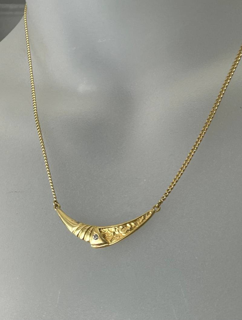 Wunderschönes Vintage Mid-Century Collier Am Double Gold von FromyesterdaySchatze