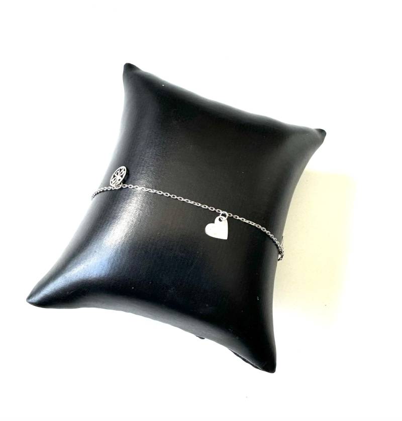 Zartes 925 Silber Armband Mit Anhängern - Ein Verspieltes Und Süßes von FromyesterdaySchatze