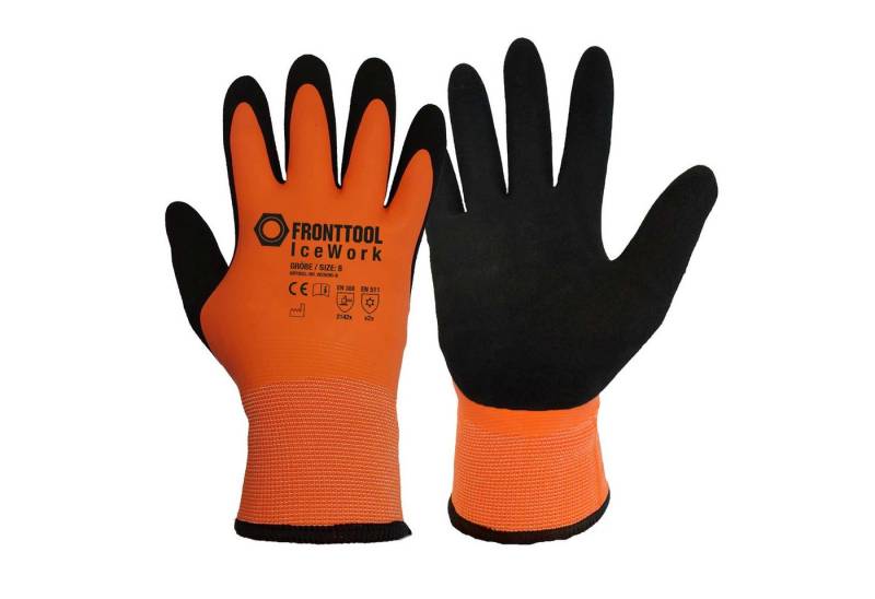 Fronttool Latexhandschuhe Winterarbeitshandschuh IceWork Winterhandschuh Kälteschutzhandschuh (Spar-Set) von Fronttool