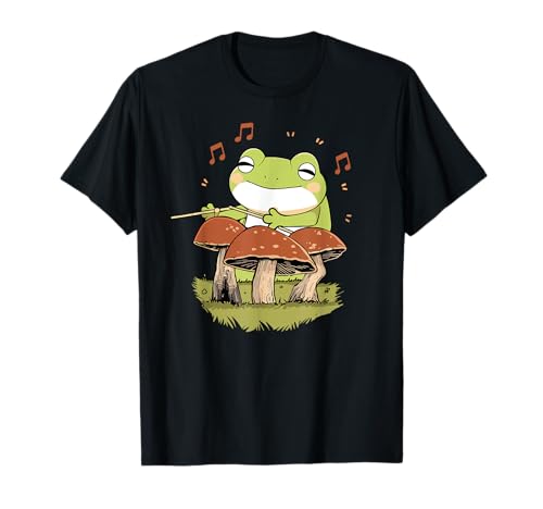 Niedlicher Frosch mit Pilze Comic für Herren Damen Kinder T-Shirt Niedlicher Frosch mit Pilze Comic für Herren Damen Kinder T-Shirt von Frosch Amphibien, Comic Geschenke, lustige Sprüche