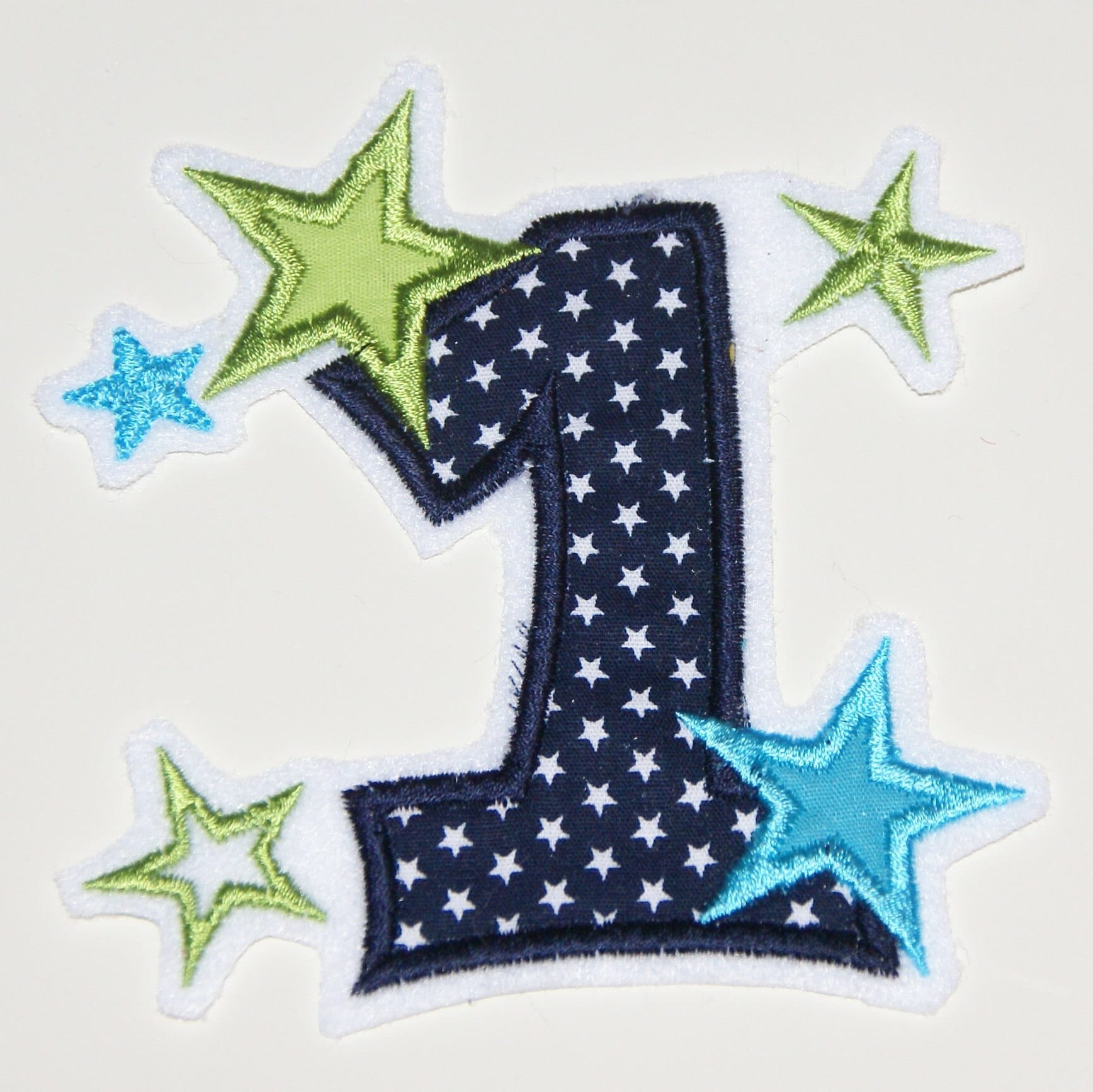 Geburtstagszahl 1 Gestickt - Aufnäher Applikation Farbwahl Wahlweise Mit Name Geburtstag von Froschverliebt