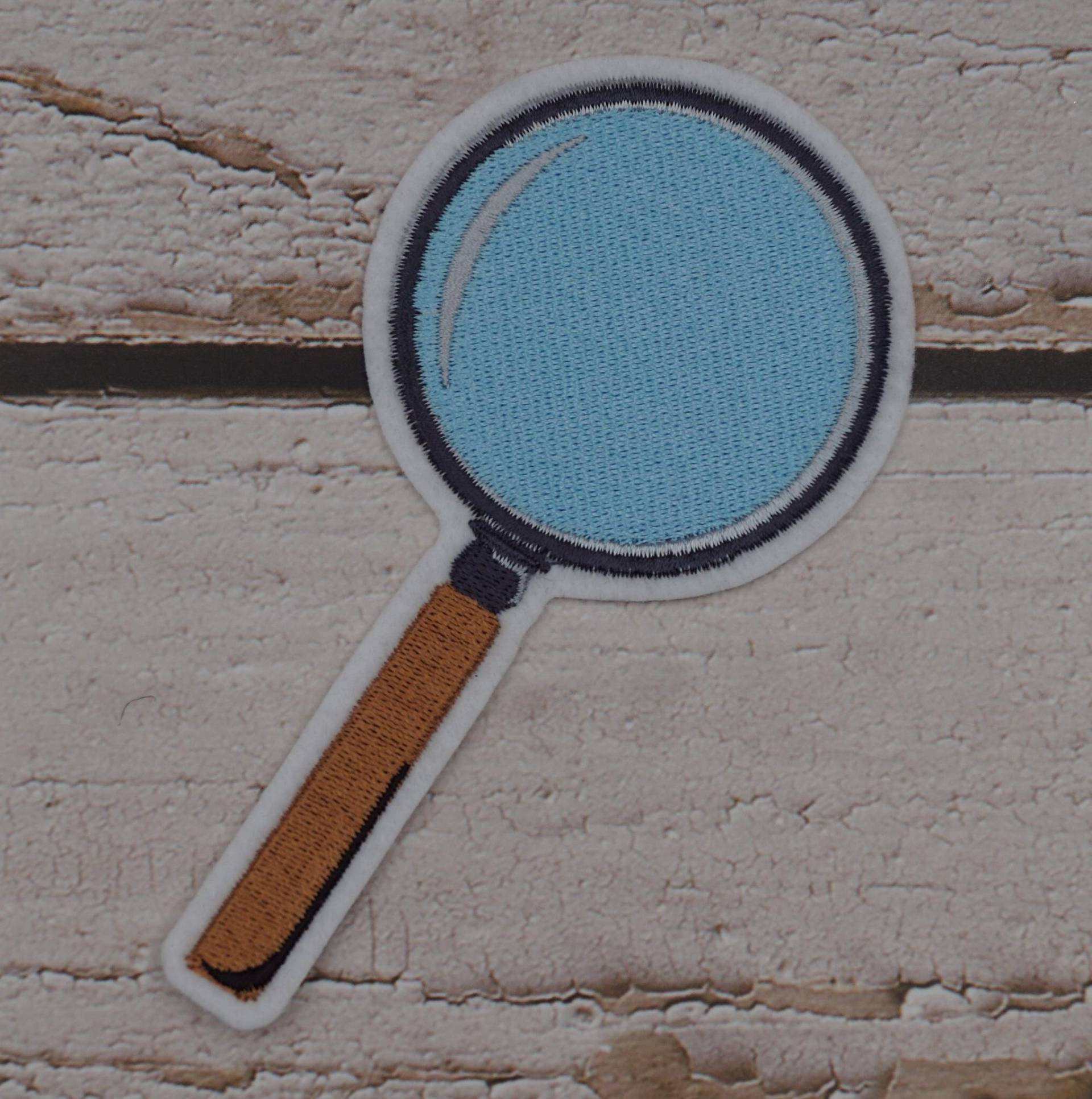 Lupe Gestickt - Aufnäher Applikation Zum Aufbügeln Schultüte Einschulung von Froschverliebt