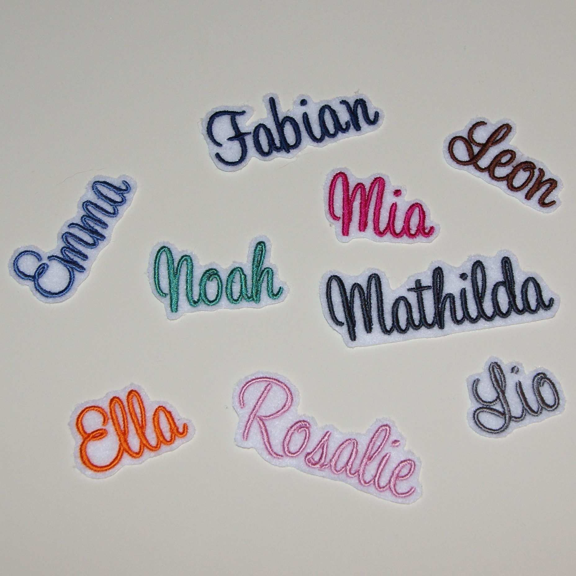 Namenszug Größe S/Schriftart Nr. 5 Name in Wunschfarbe | 57 Farben + Schwarz Zur Auswahl von Froschverliebt