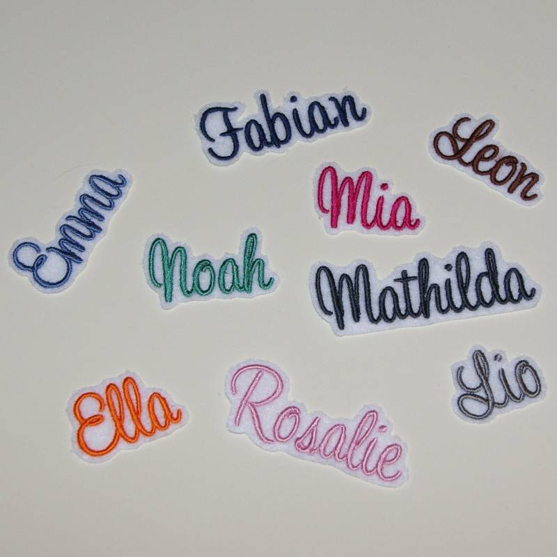Namenszug Größe S/Schriftart Nr. 5 Name in Wunschfarbe | 57 Farben + Schwarz Zur Auswahl von Froschverliebt