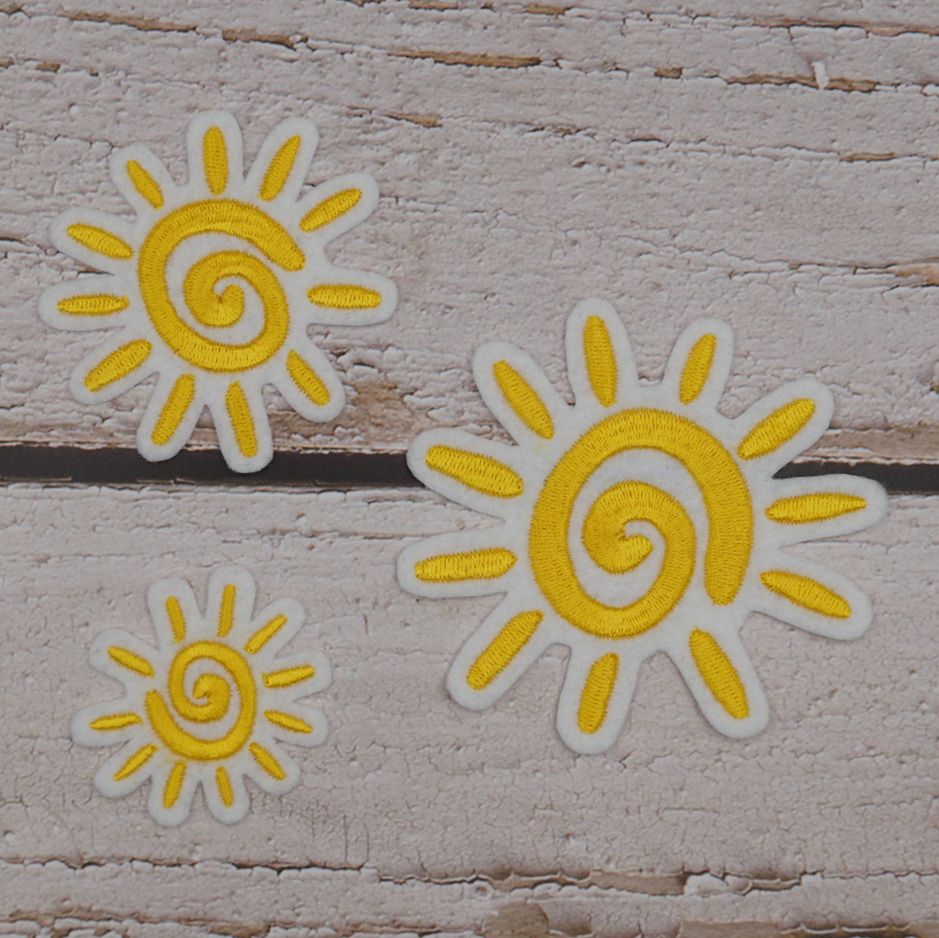 Sonne Boho in 3 Größen/109 Garnfarben Applikation Aufnäher Schultüte Einschulung von Froschverliebt